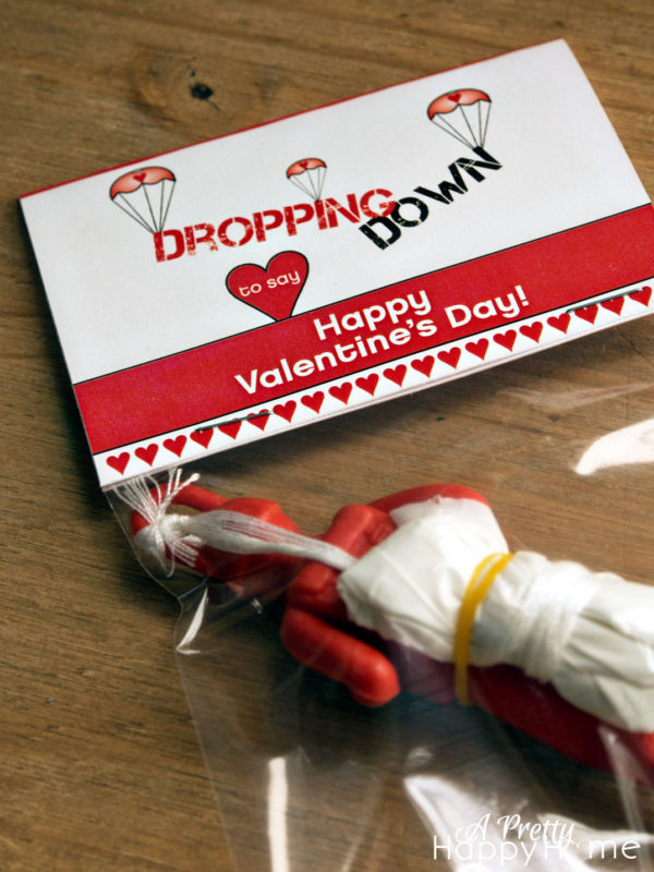 Parachute Man Valentine’s Cards – Free Printable – A Pretty Happy Home