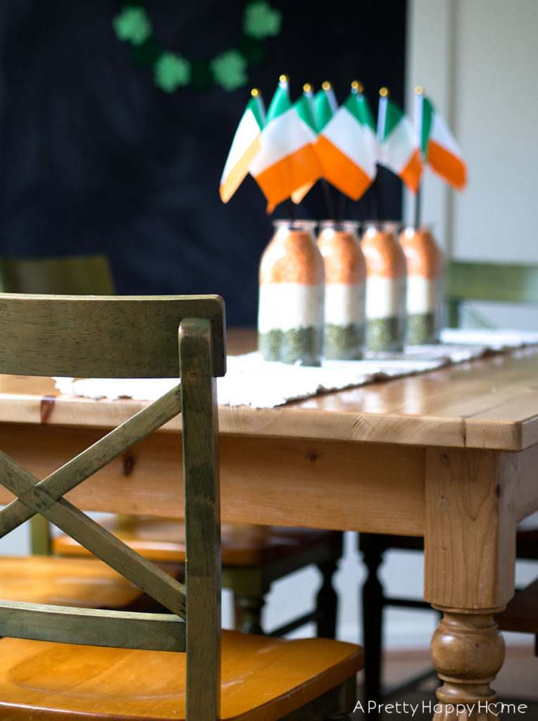 st patrick's day table decor irish flag centerpiece