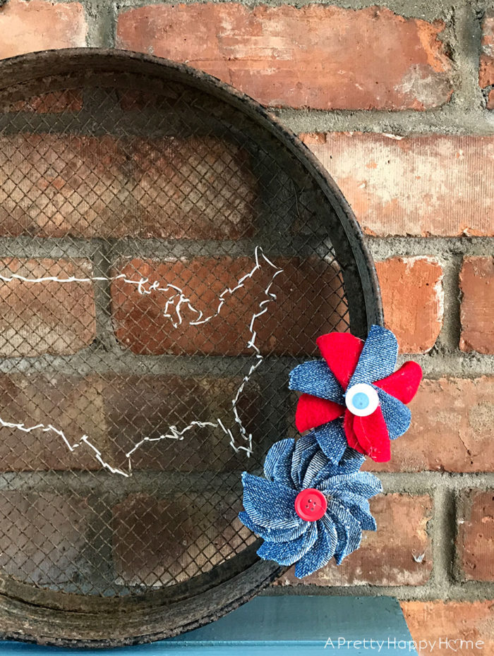 4th of july wreath grain sifter rustic 4th of july wreath