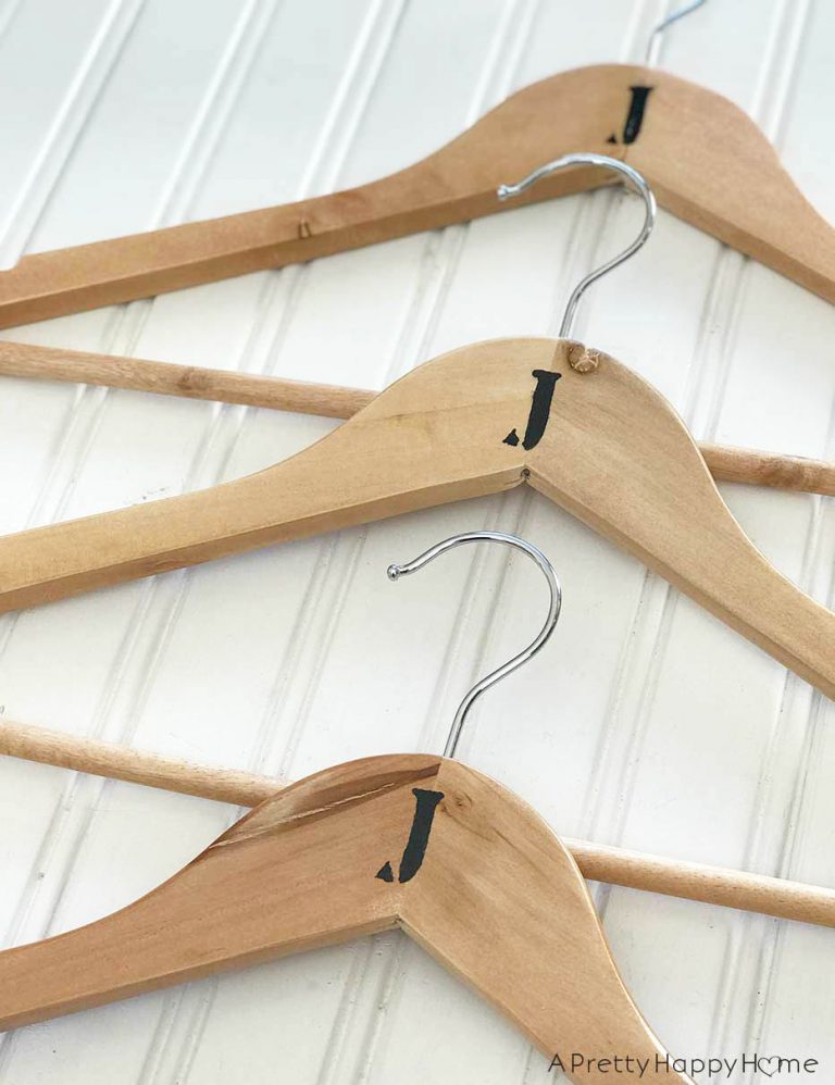 Personalized Wood Hangers A Pretty Happy Home