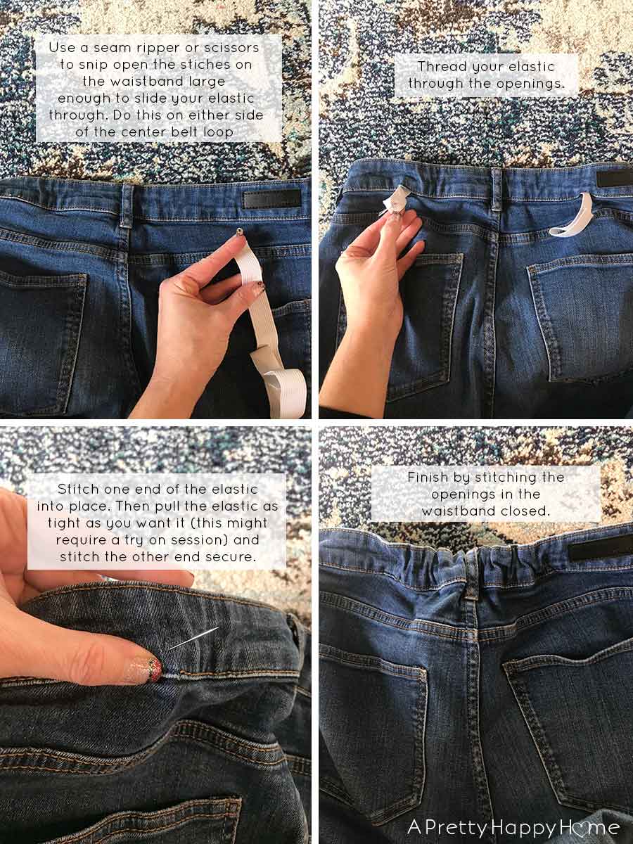 How to fix the gap in the back store of pants