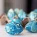 marbled faux easter eggs on the happy list