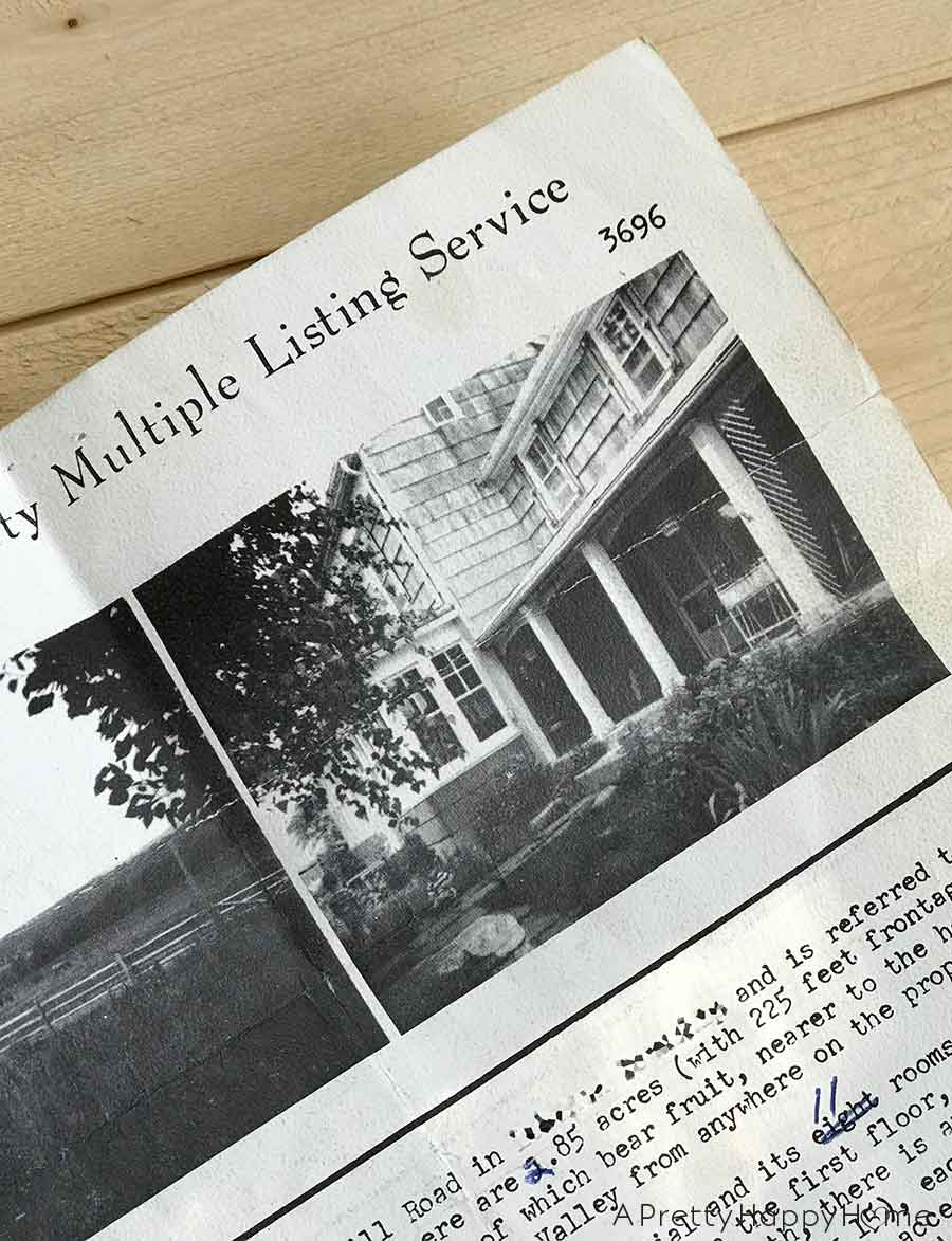 The 1971 MLS Listing For Our Colonial Farmhouse