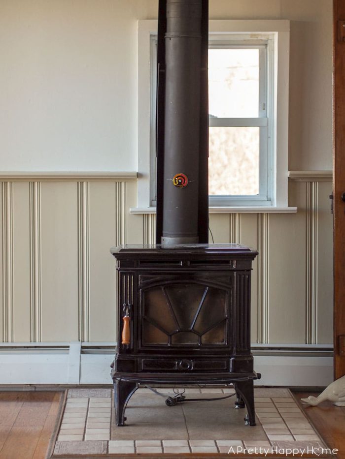 removing a wood stove