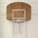 Over-the-Door Basketball Hoop with Wood Backboard