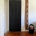 black painted doors