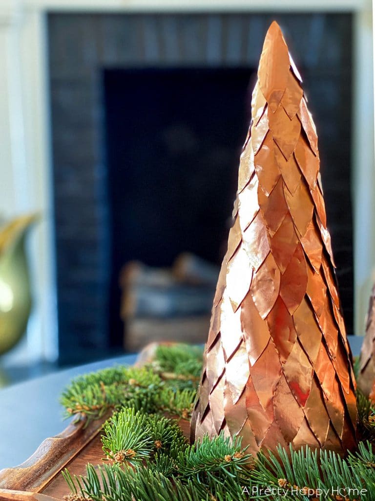 copper christmas tree