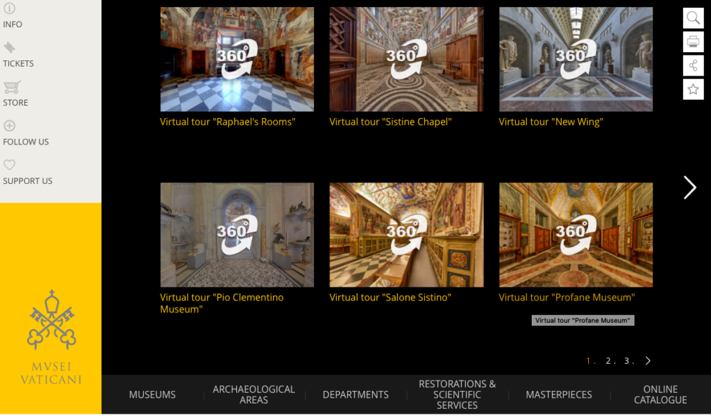 vatican virtual tours on the happy list