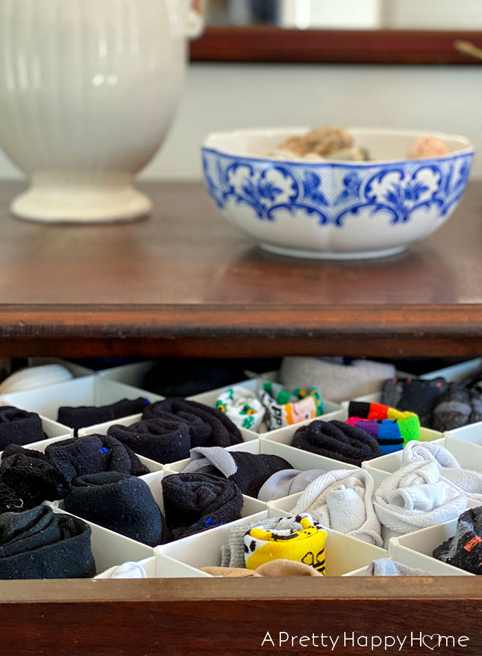 sock drawer organizer organization tricks