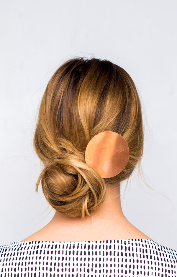 diy copper hair clip by paper and stitch on the happy list