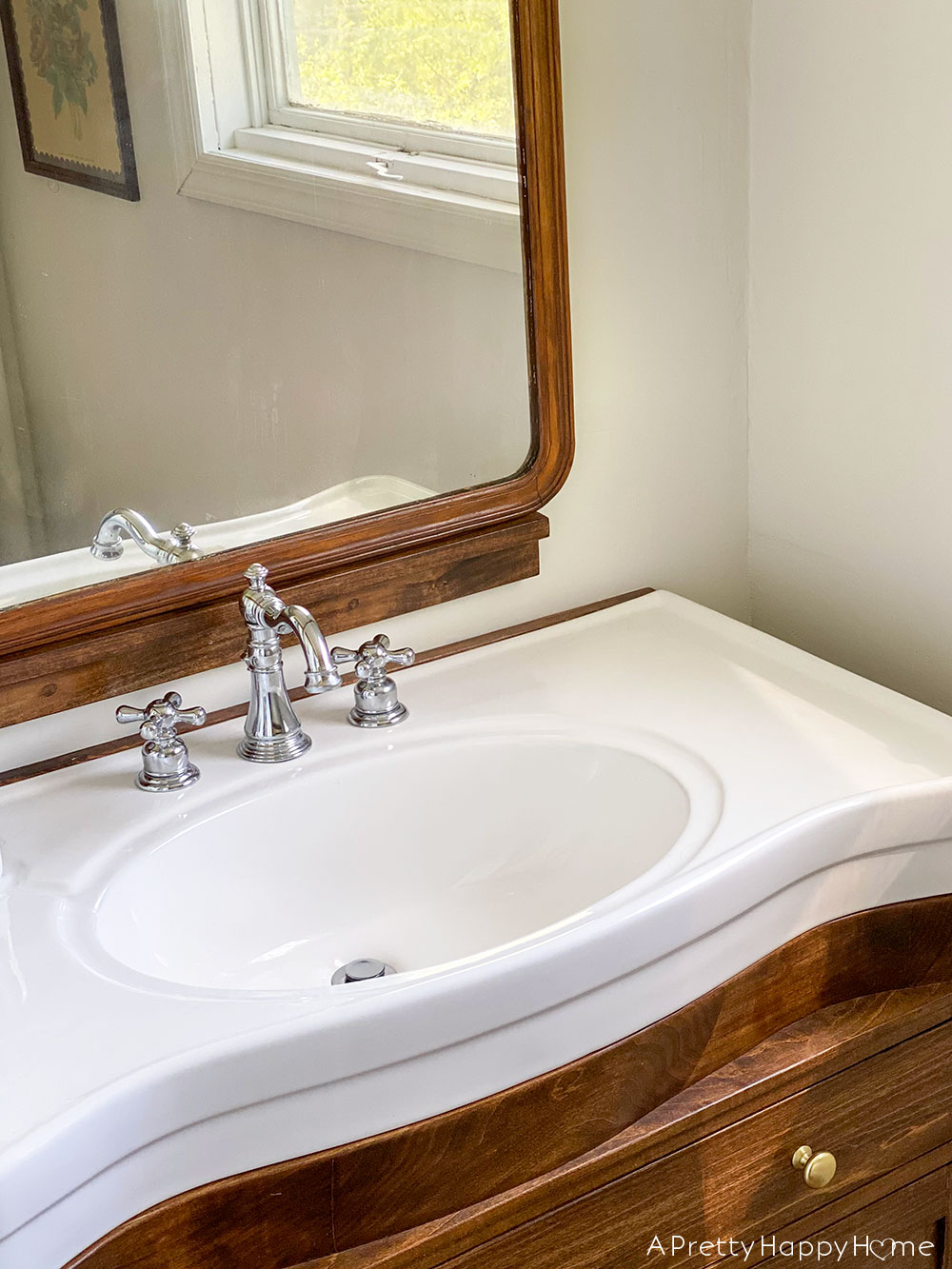 How to Add a Console Sink to a Vanity A Pretty Happy Home