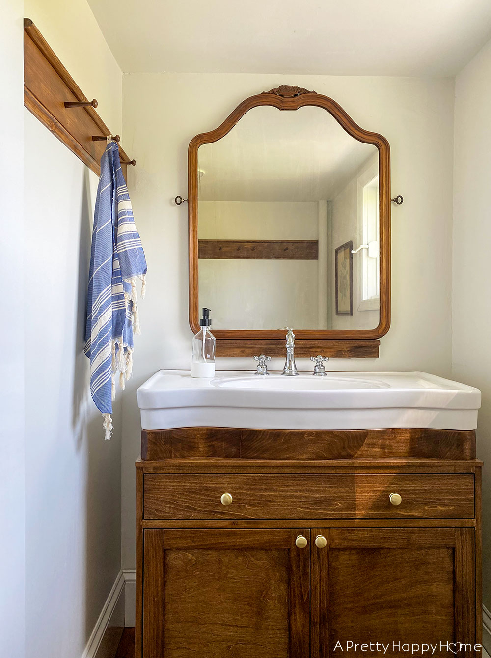 How to Add a Console Sink to a Vanity A Pretty Happy Home