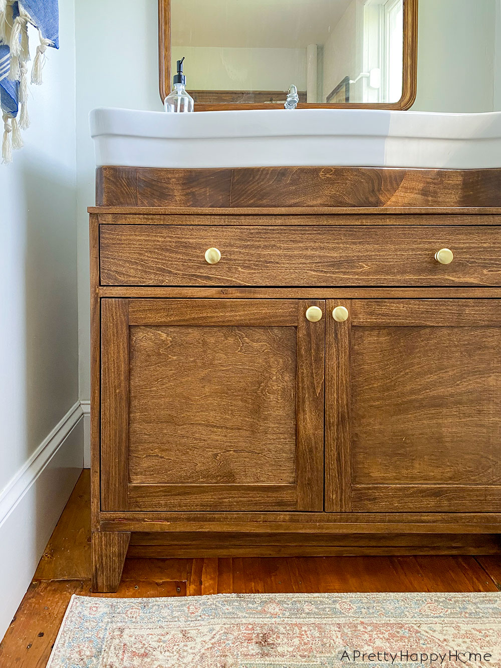 How to Add a Console Sink to a Vanity A Pretty Happy Home