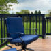 black and blue outdoor furniture