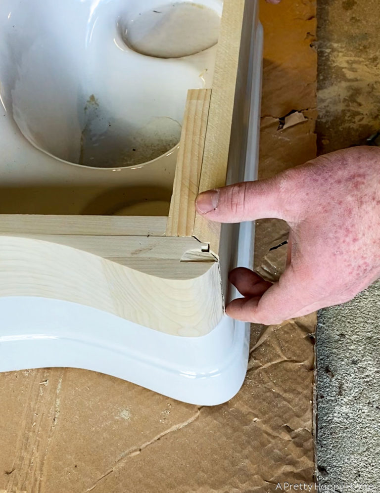 How to Add a Console Sink to a Vanity A Pretty Happy Home