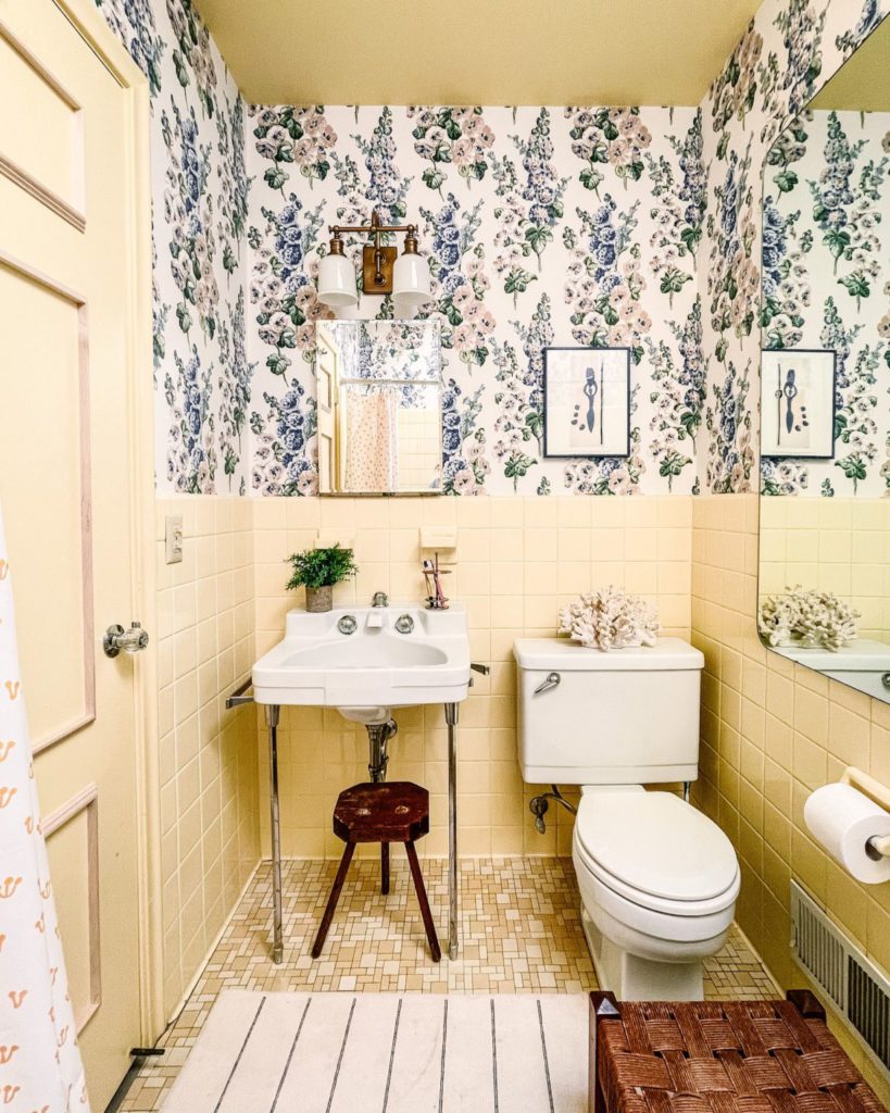 yellow bathroom kate arends wit and delight on the happy list