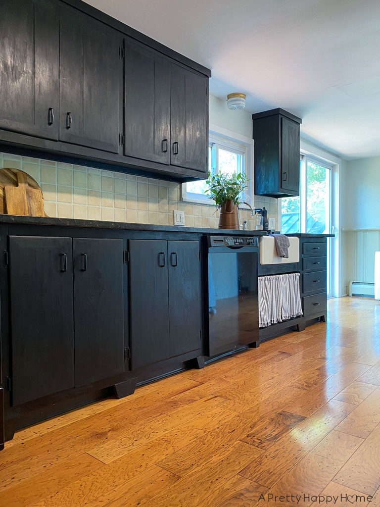 DIY Kitchen Cabinet Feet From Scrap Wood A Pretty Happy Home   Diy Scrap Wood Kitchen Cabinet Feet 9 768x1024 