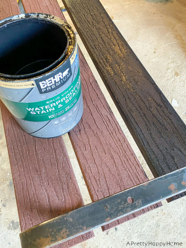 How to Fix a Sagging Wood Bench A Pretty Happy Home