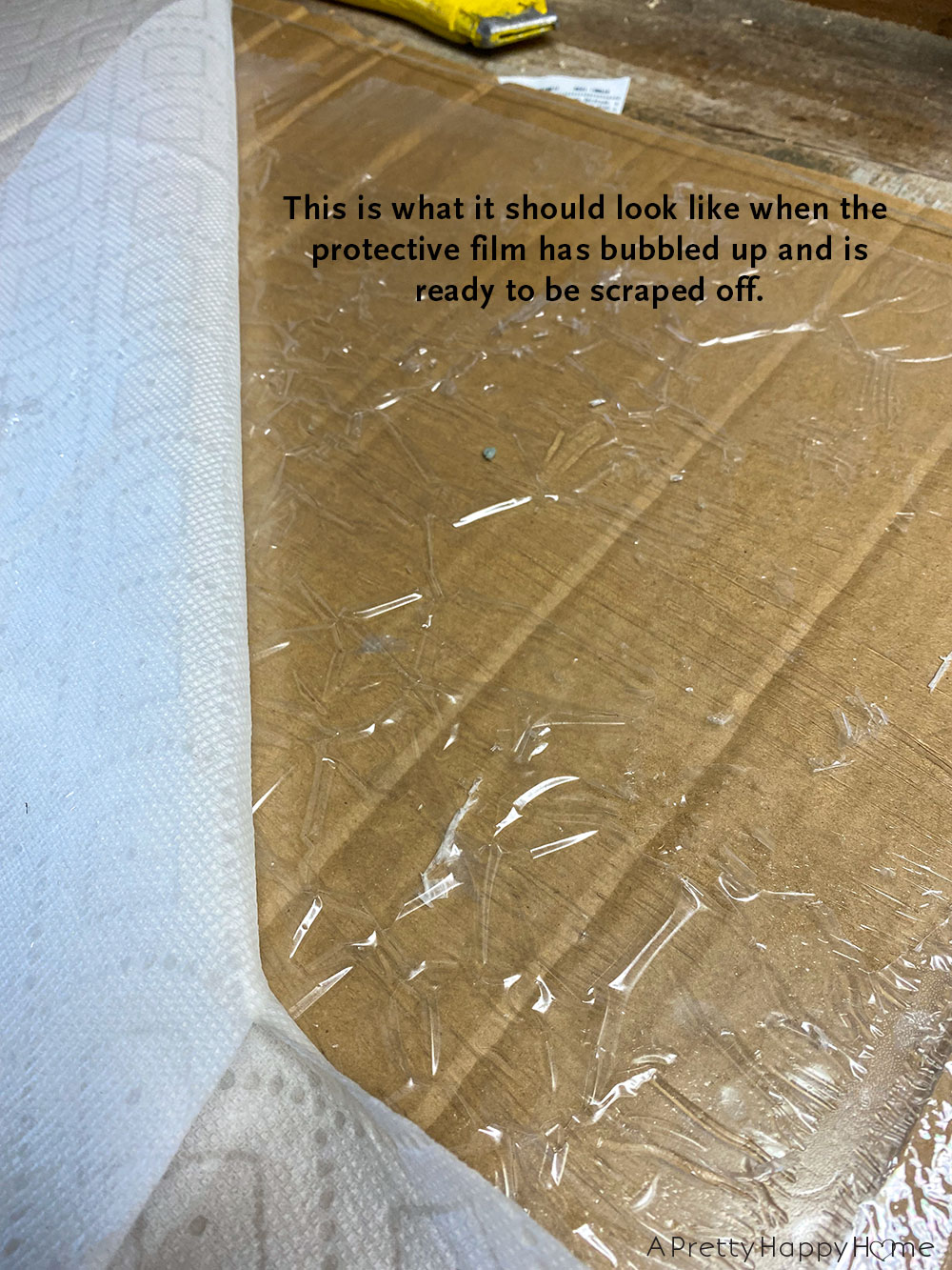 How to Remove Plexiglass Film That is Stuck On A Pretty Happy Home