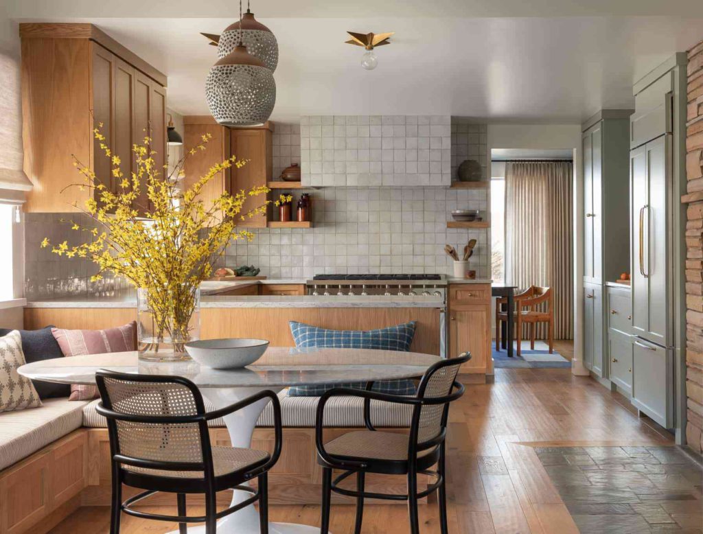 heidi caller design kitchen with double pendant on the happy list