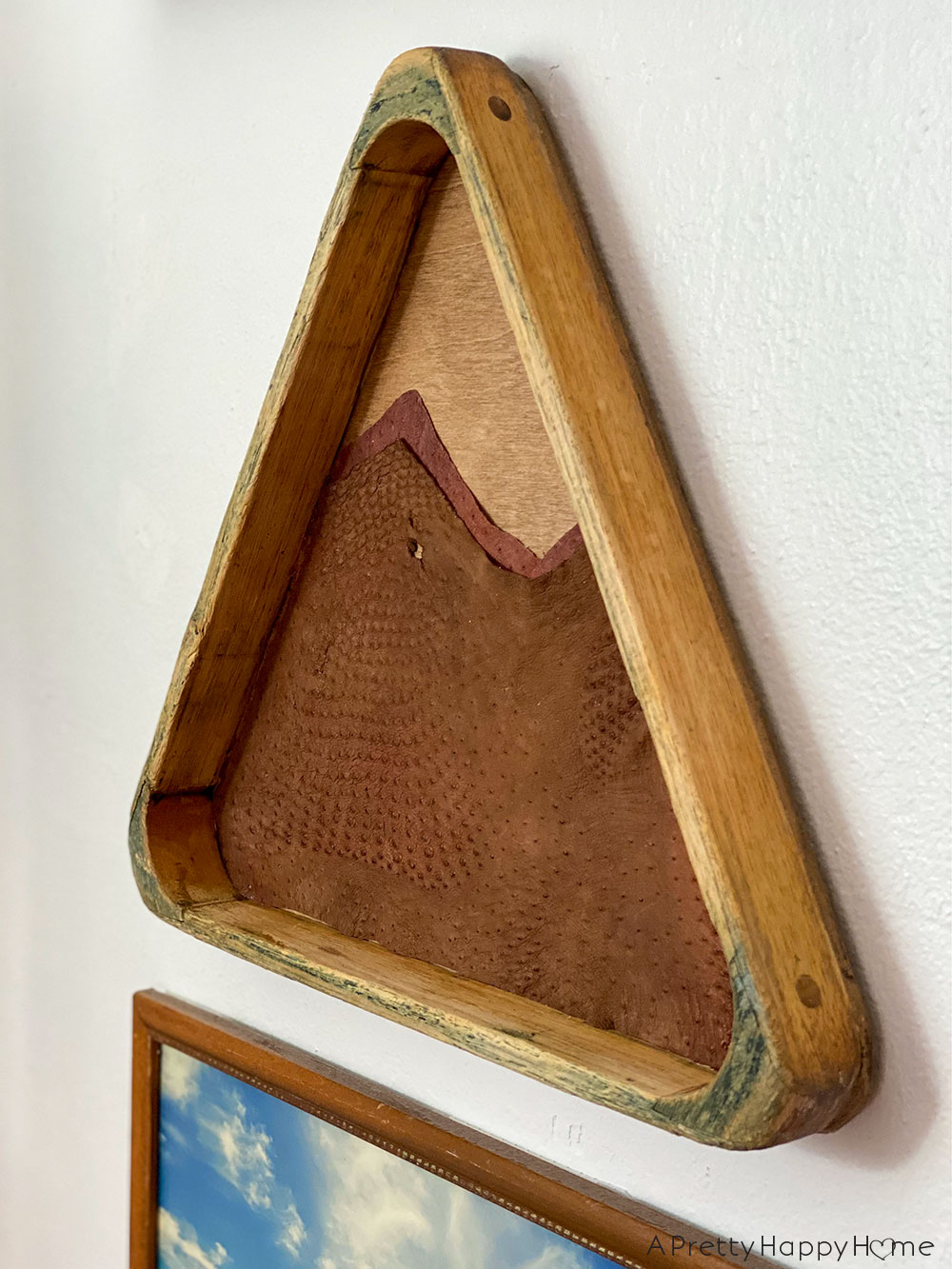 Mountain-Themed Pool Ball Rack Art – A Pretty Happy Home