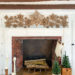 brown kraft paper snowflake mantel