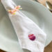 embroidered easter egg napkin