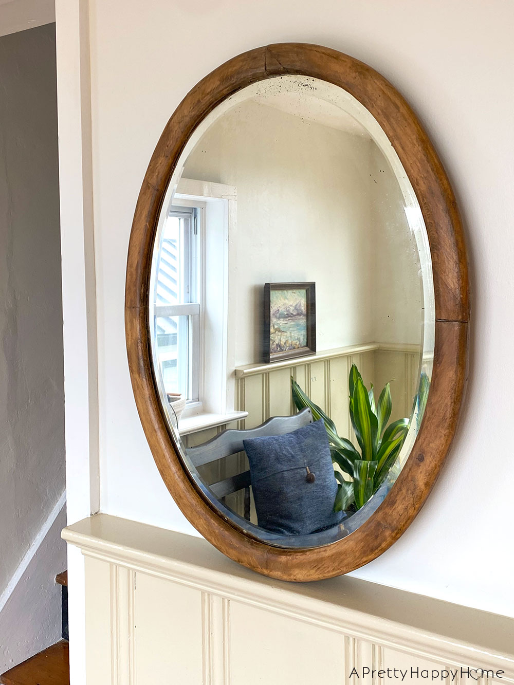 Refinished Wood Mirror With a Sentimental Twist A Pretty Happy Home