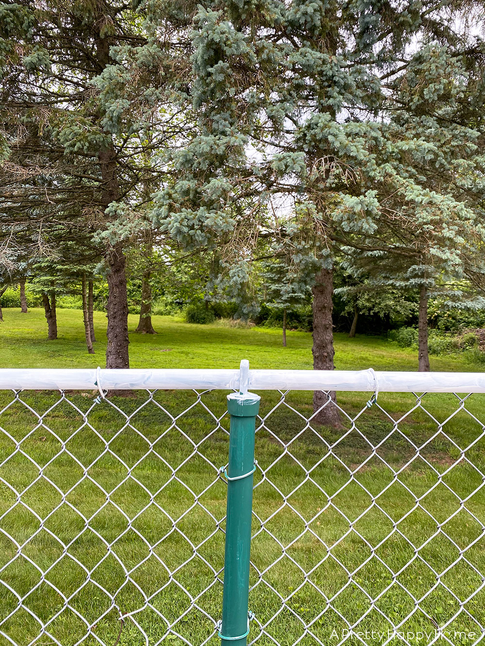 Painted Chainlink Fence Hack A Pretty Happy Home