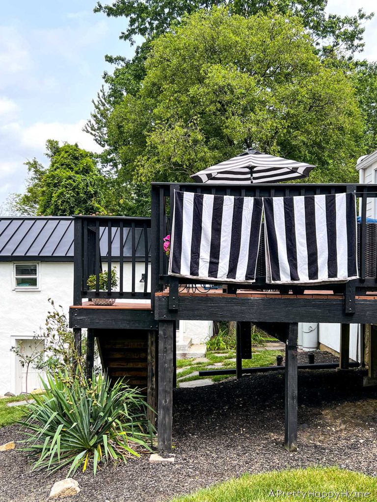 How To Hang A Clothesline On A Deck Railing A Pretty Happy Home