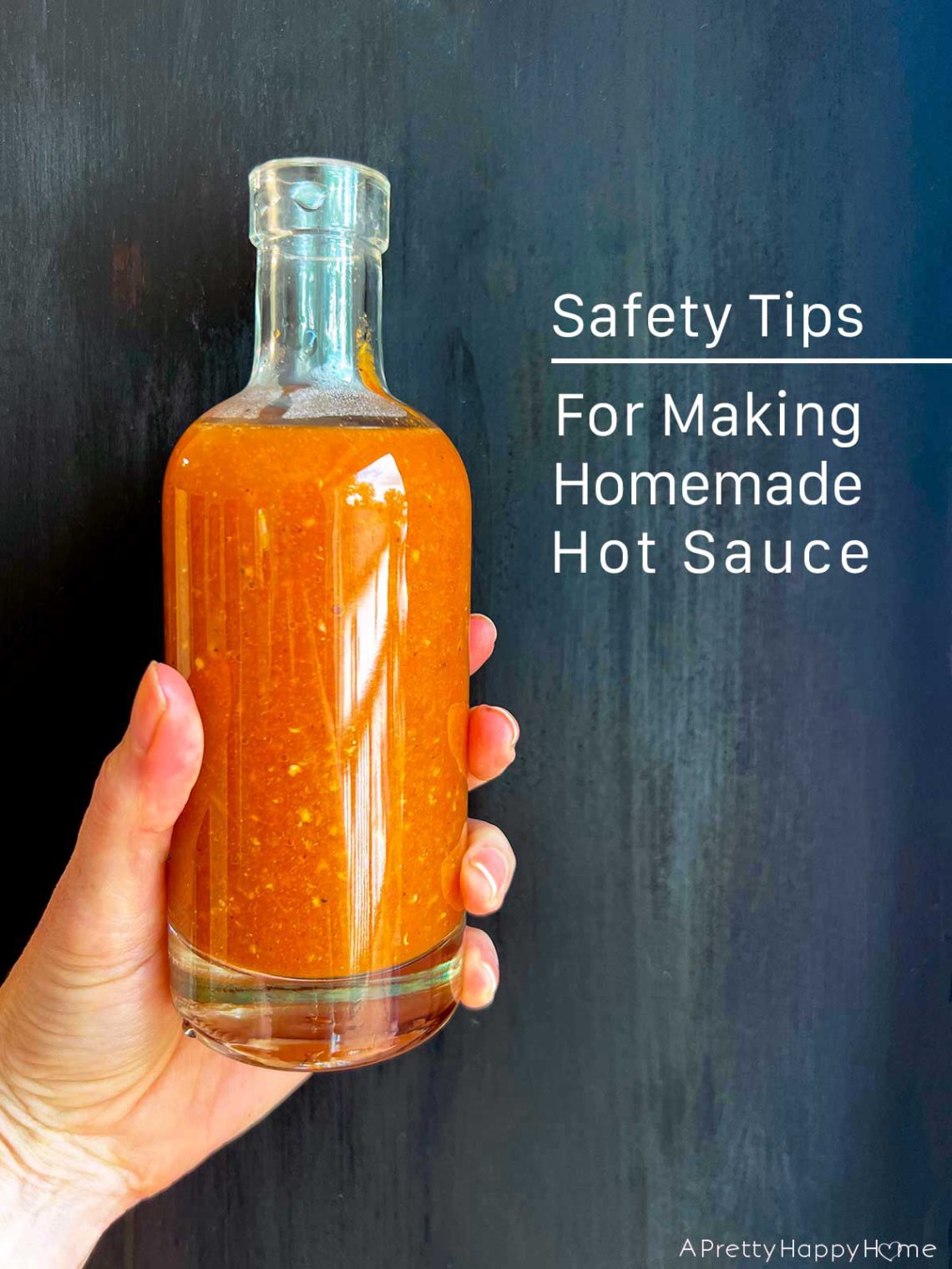 safety tips for making homemade hot sauce at home picture of bottle of hot sauce