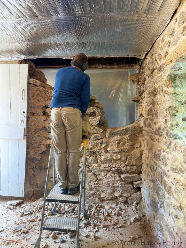 How To Remove A Stone Wall in a building with a fieldstone foundation hot to take down a stone wall how to demo a stone wall