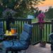 summer deck at sunset in june on the happy list