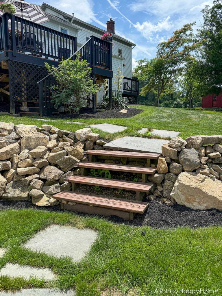 diy stone steps building fieldstone steps before