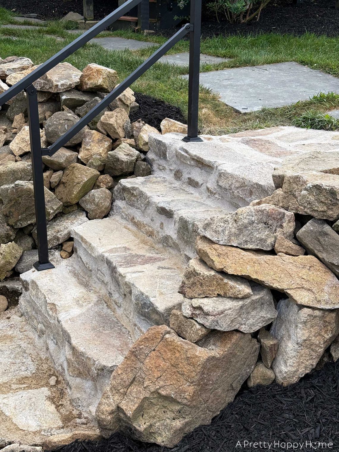 DIY fieldstone stairs building fieldstone stairs outdoors