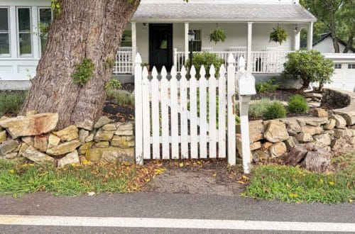 curved fieldstone wall the mailbox and gate plan DIY fieldstone wall contstruction historic masonry with lime mortar