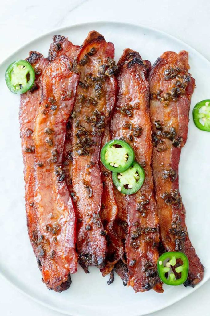 jalapeno bacon recipe from greens and chocolate on the happy list