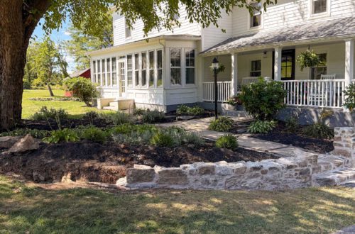 curved fieldstone wall part 8 progress section 2