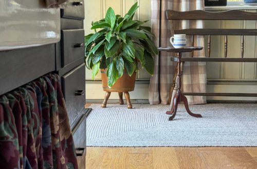 mini kitchen makeover five years later how it held up farmhouse kitchen with stained black cabinets