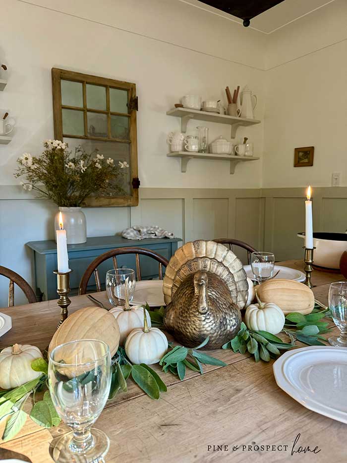 ceramic turkey makeover from pine and prospect home on the happy list