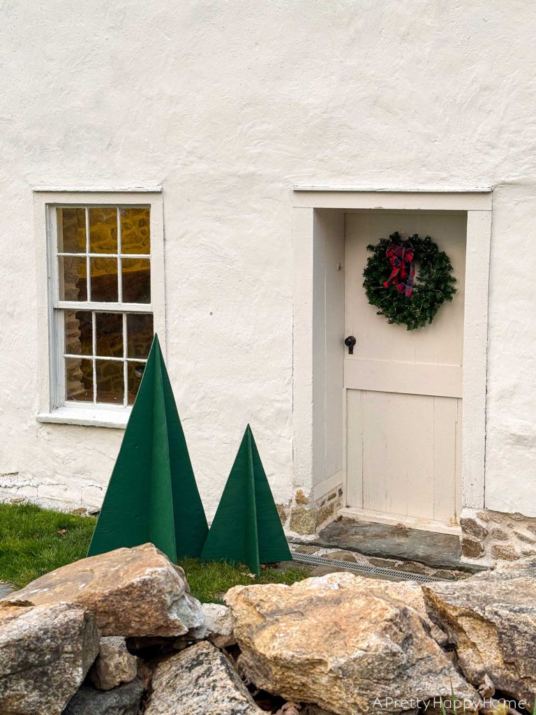 DIY giant plywood christmas trees