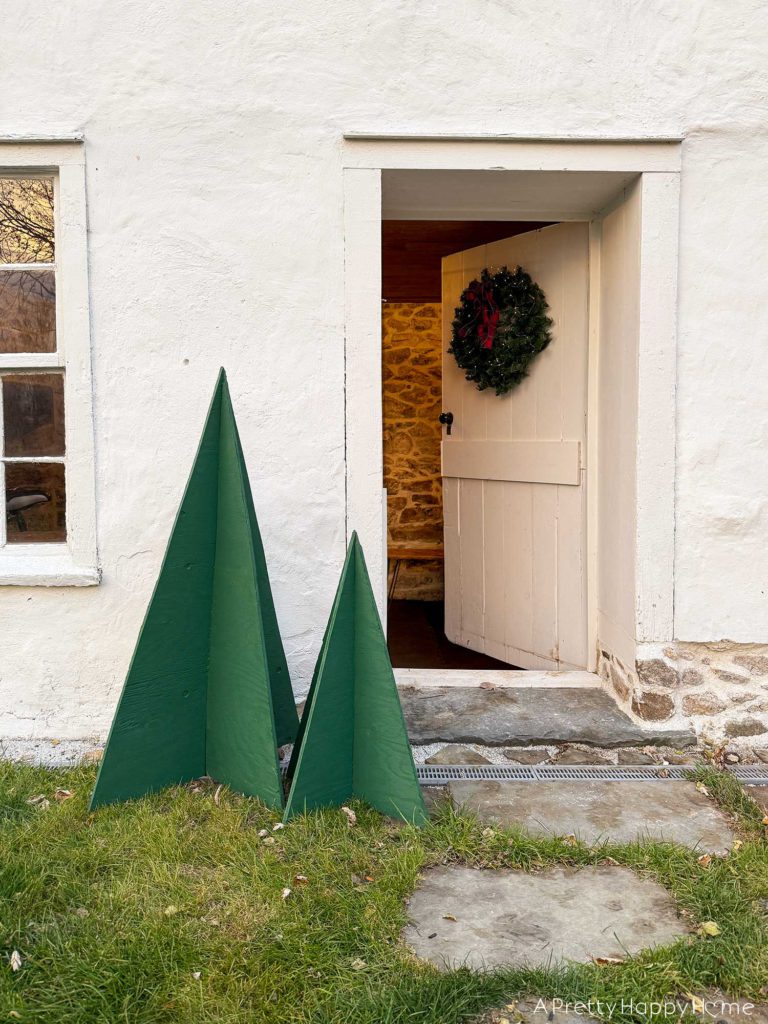 DIY giant plywood christmas trees