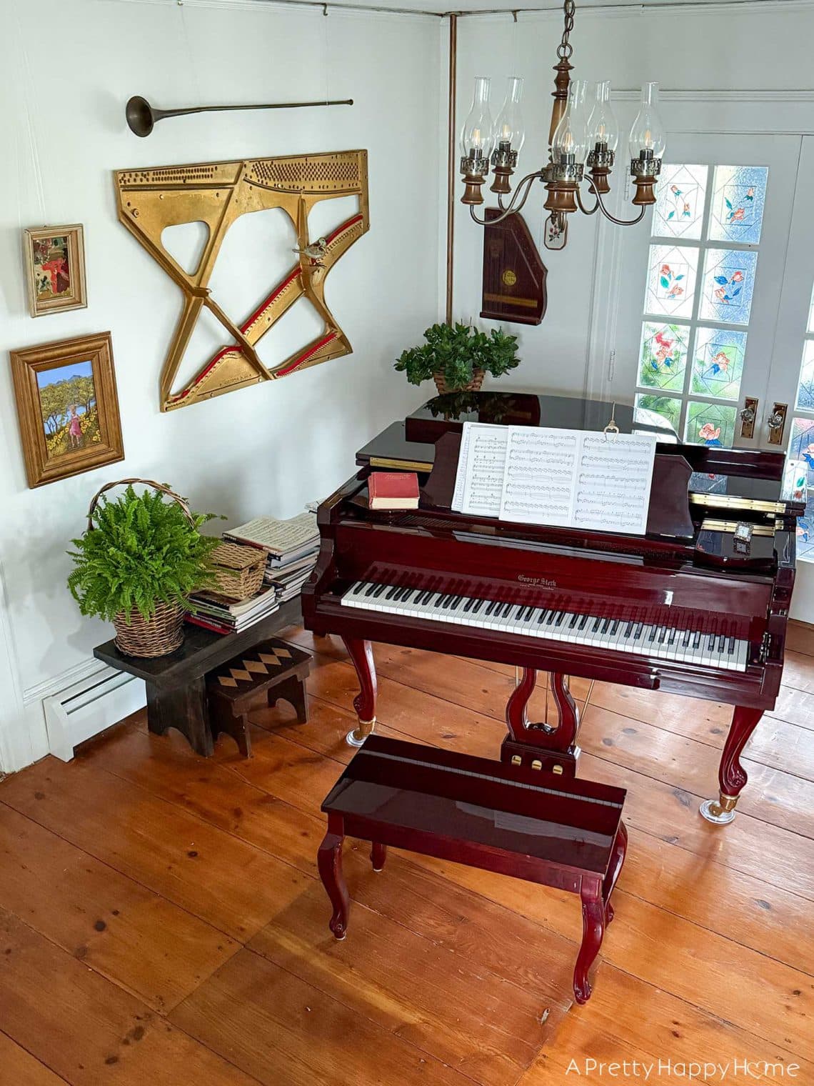 music room decor ideas quirky music room decor with piano harp on the wall