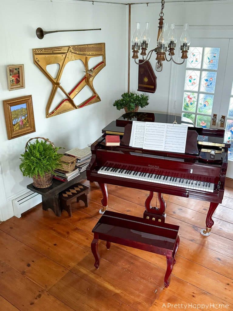 music room decor ideas quirky music room decor with piano harp on the wall