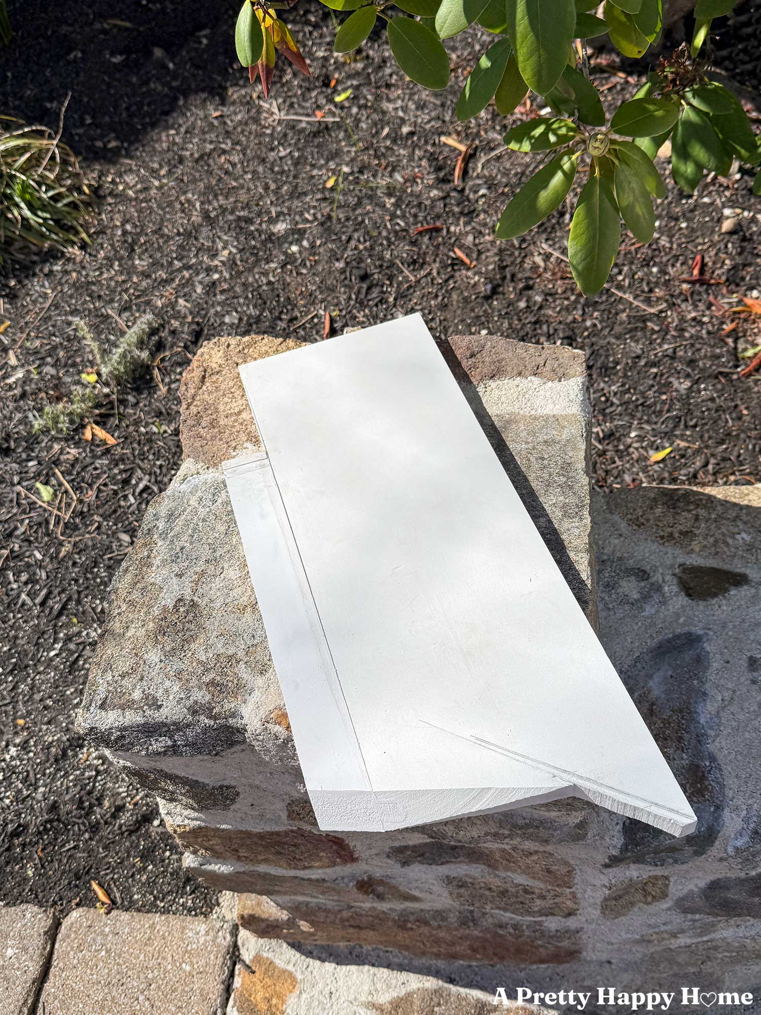 Odd shape of the ledge for a gable return on a greek revival style home